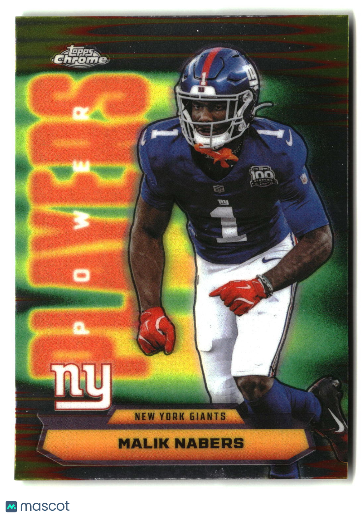 Malik Nabers 2025 Topps Chrome Power Players #PP-25