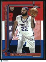Johni Broome 2025-26 Topps Chrome Red White and Blue Refractor #285