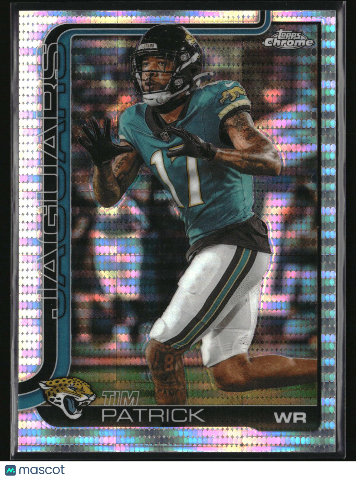 Tim Patrick 2025 Topps Chrome Pulsar Refractor #96