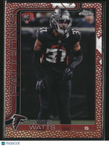 Xavier Watts 2025 Topps Chrome Football Football Leather Refractor #393
