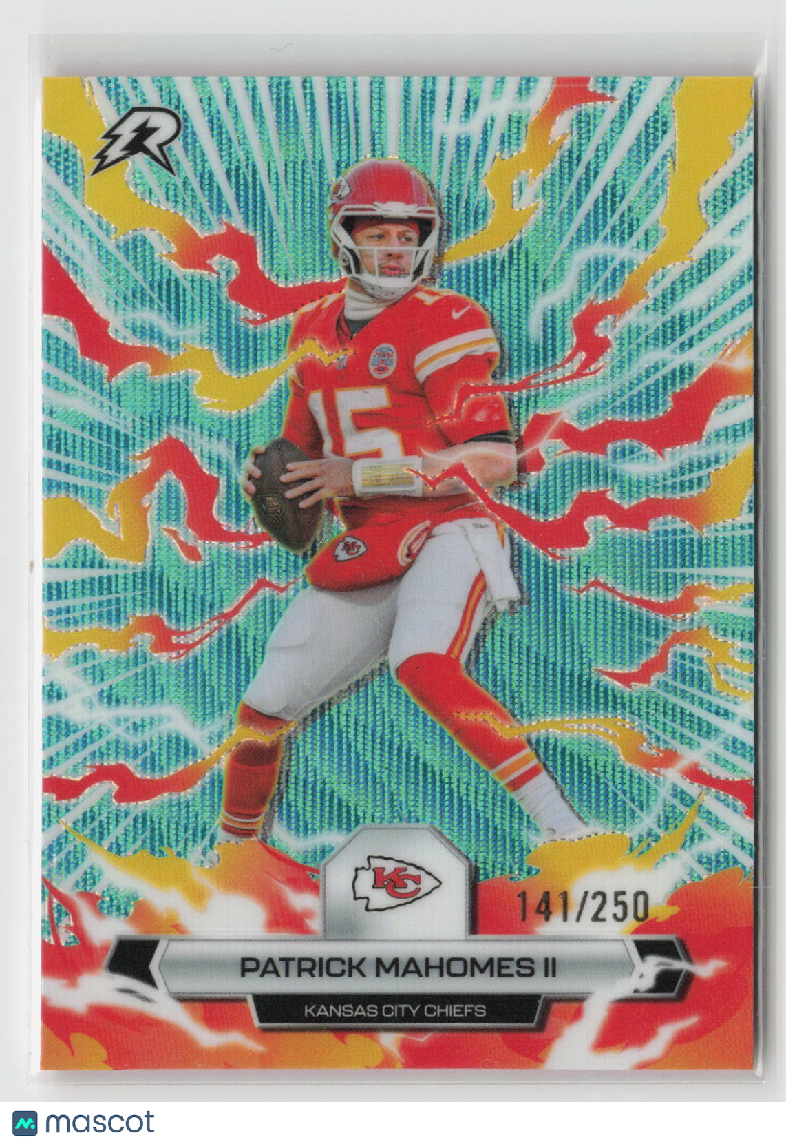Patrick Mahomes II 2025 Topps Resurgence Aqua Surge Refractor #47