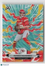 Patrick Mahomes II 2025 Topps Resurgence Aqua Surge Refractor #47