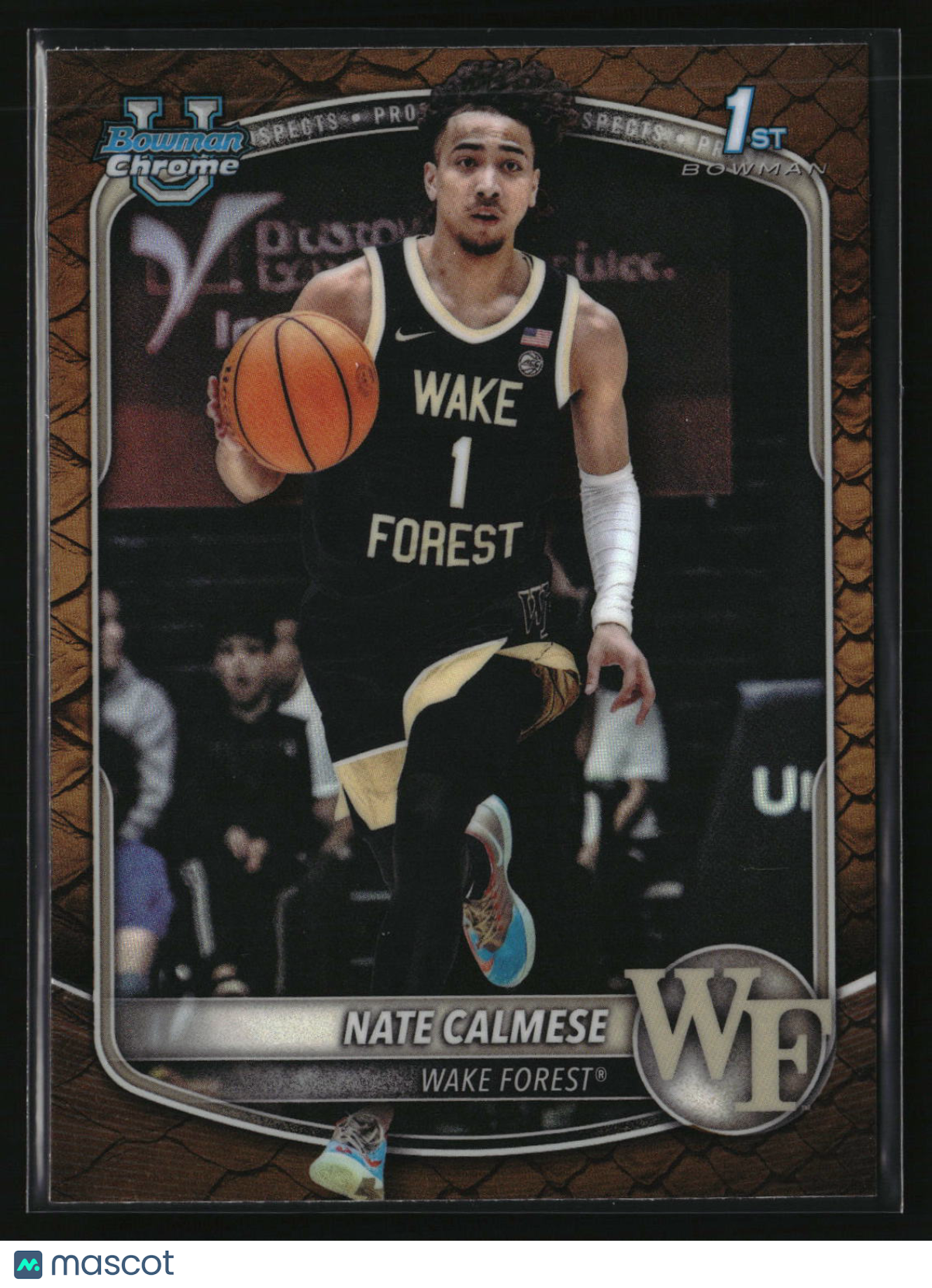 Nate Calmese 2025-26 Bowman Chrome Prospects Reptilian Refractor #BCP-92