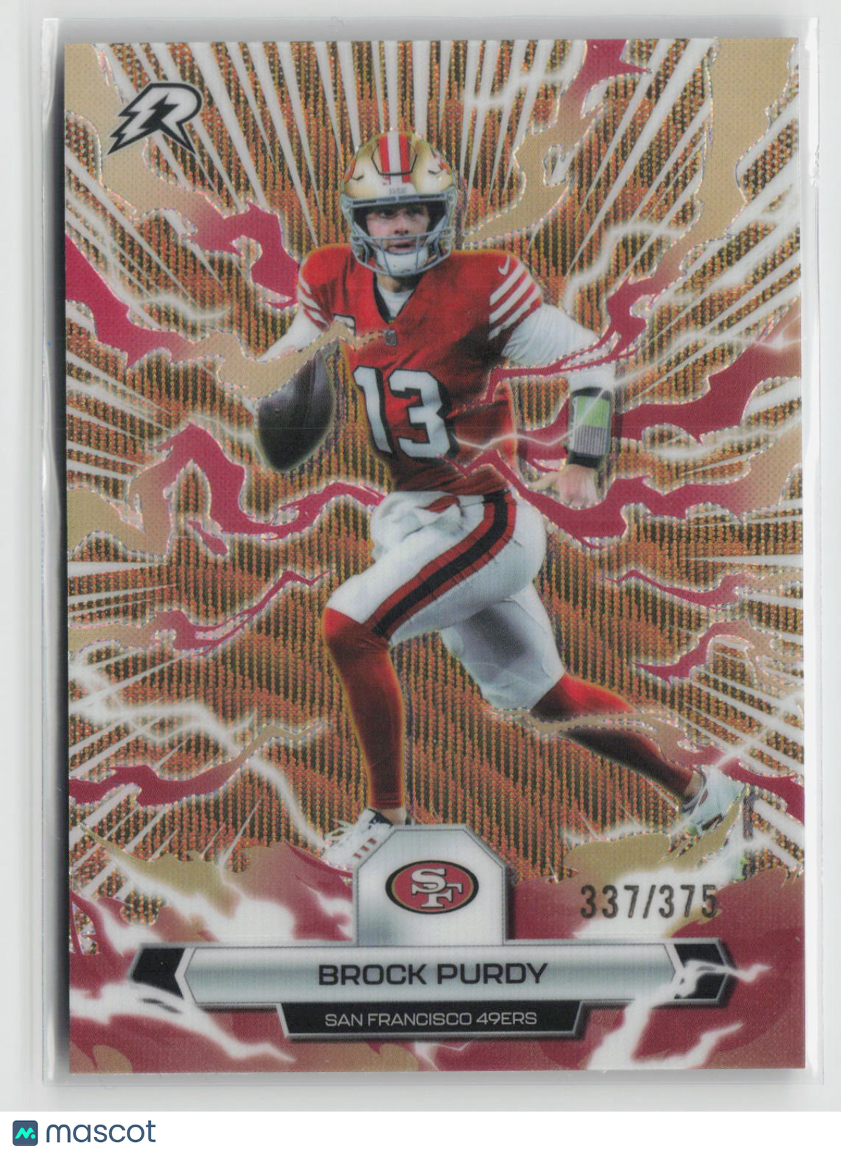 Brock Purdy 2025 Topps Resurgence Bronze Surge Refractor #86