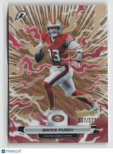 Brock Purdy 2025 Topps Resurgence Bronze Surge Refractor #86
