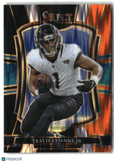Travis Etienne Jr. 2025 Panini Select Black and Orange Prizm Shock #130