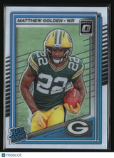 Matthew Golden 2025 Donruss Optic #205