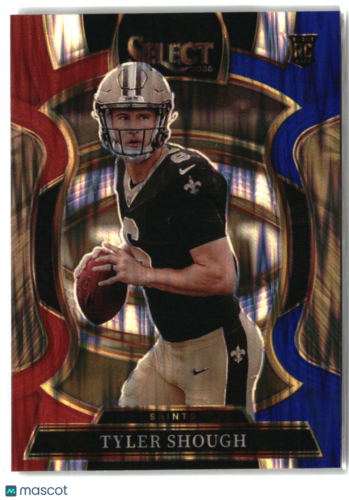 Tyler Shough 2025 Panini Select Red and Blue Prizm Shock #41