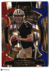 Tyler Shough 2025 Panini Select Red and Blue Prizm Shock #41