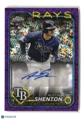 Austin Shenton 2024 Topps Chrome Update Auto Purple Speckle #AC-ASH #/299