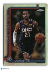 Aaron Wiggins 2025-26 Topps Chrome Update Refractor #132