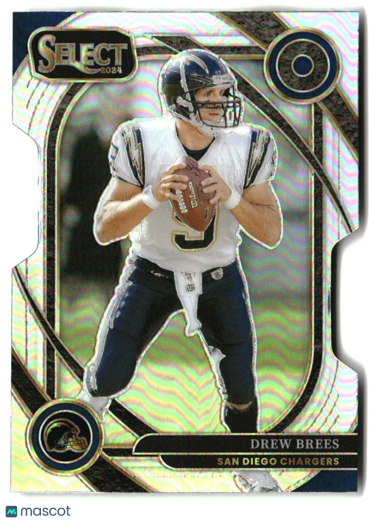 Drew Brees 2024 Panini Select Silver Prizm Die Cut #253