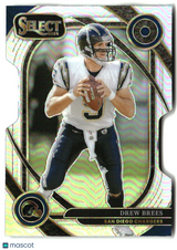 Drew Brees 2024 Panini Select Silver Prizm Die Cut #253