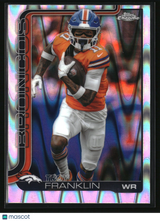 Troy Franklin 2025 Topps Chrome Ray Wave Refractor #91
