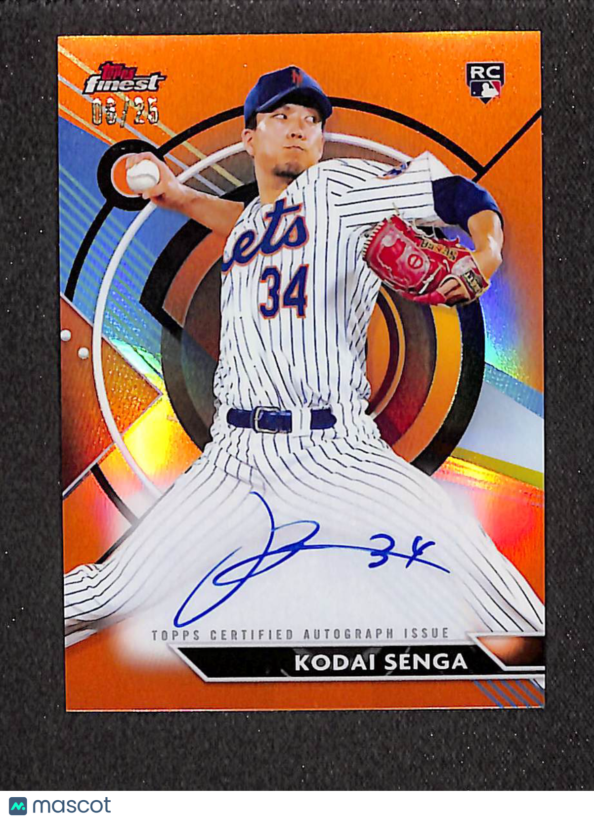 Kodai Senga 2023 Finest Finest Autographs Blue Refractor #FA-KSA #/150