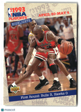 First Round: Bulls 3, Hawks 1993-94 Upper Deck #180