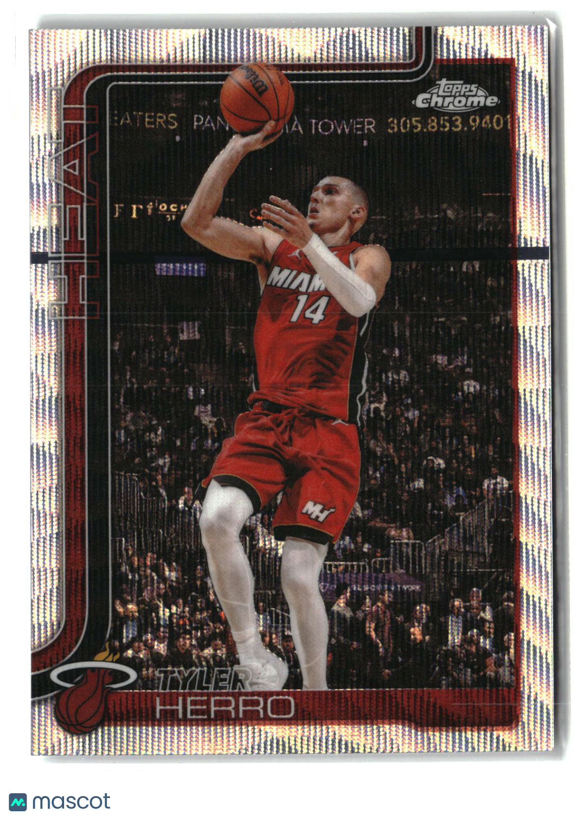Tyler Herro 2025-26 Topps Chrome Update Wave Refractor #51