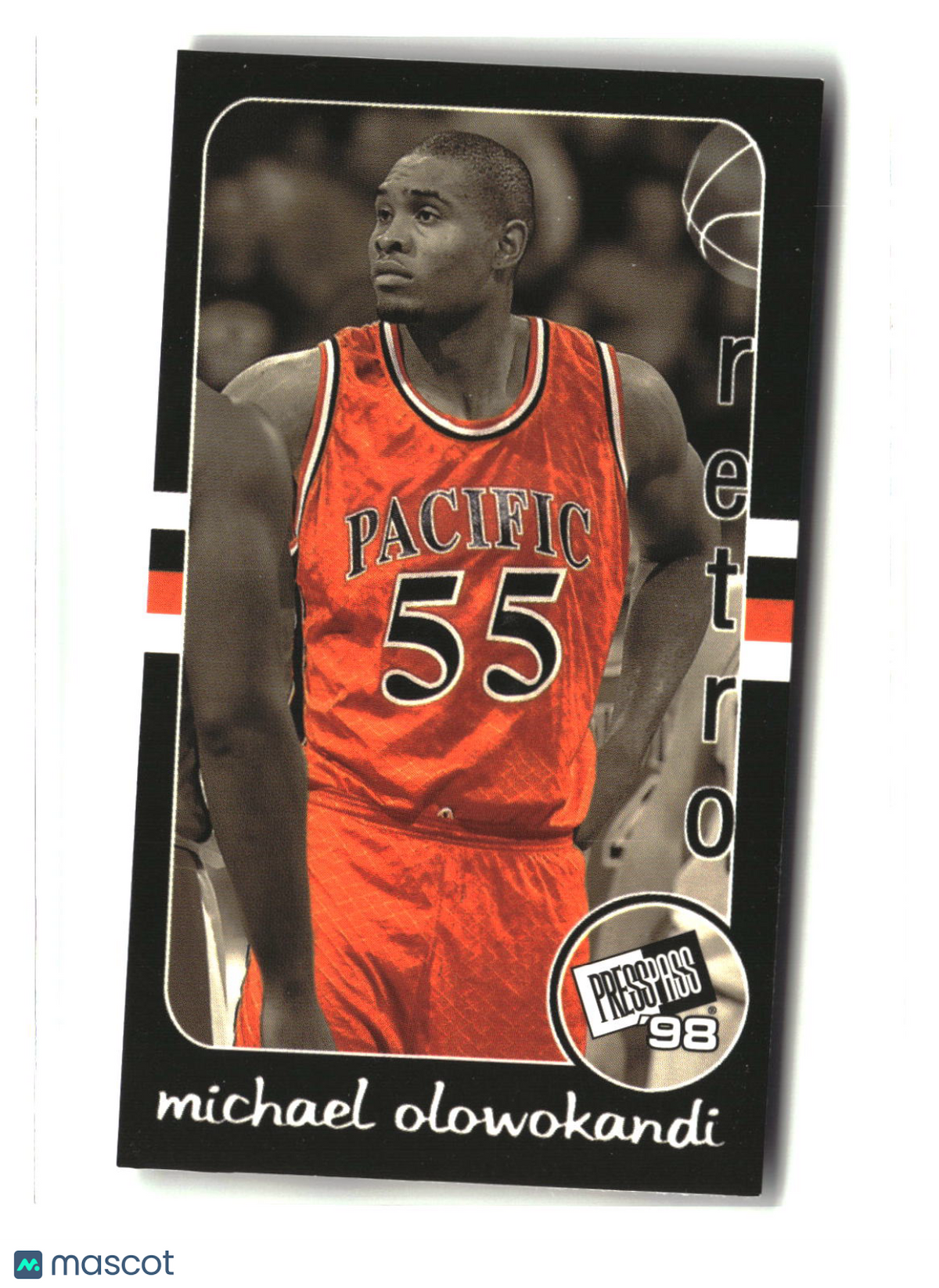 Michael Olowokandi 1998 Press Pass Double Threat Retros #RT-1