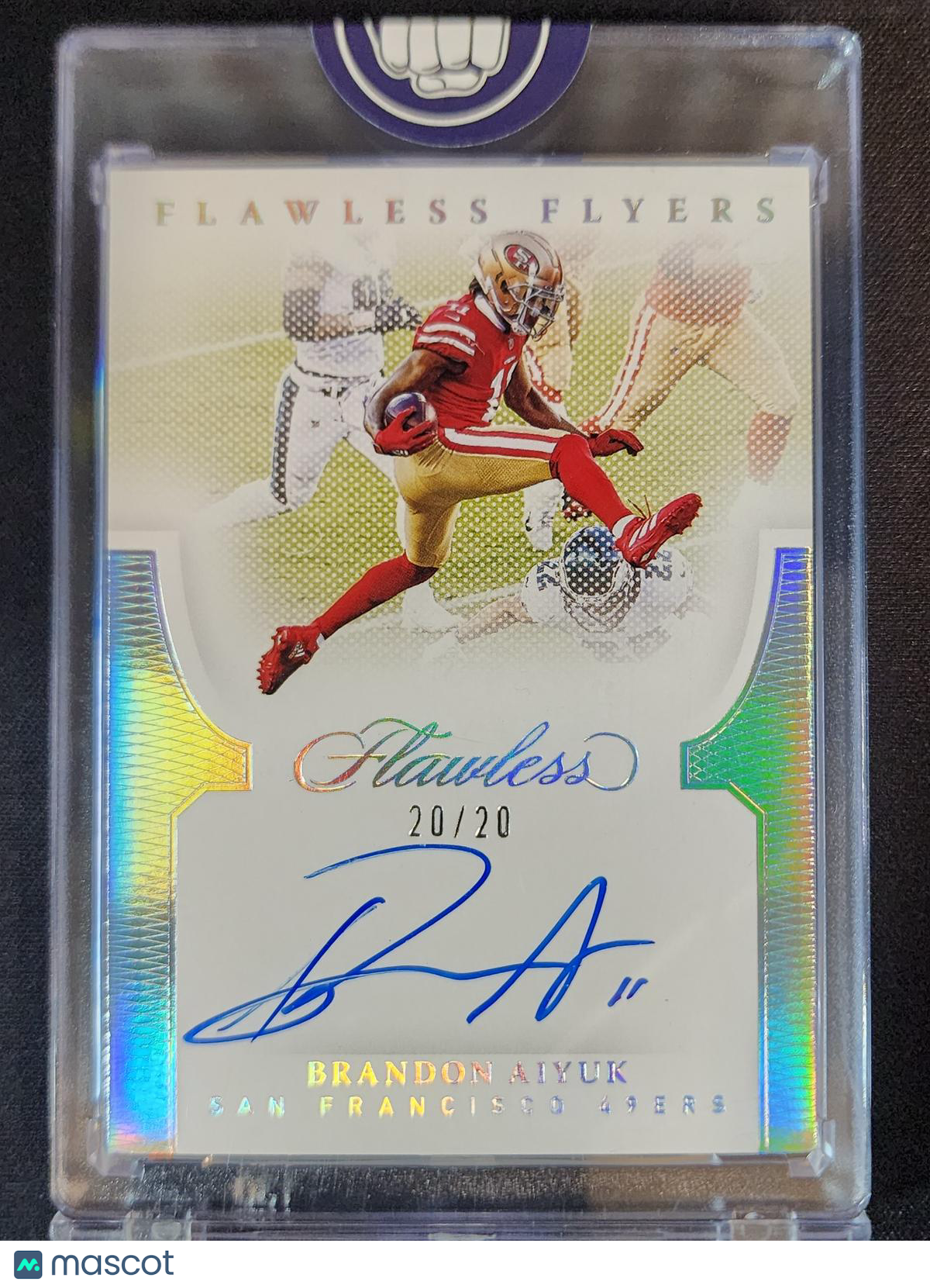 Brandon Aiyuk 2022 Panini Flawless 2021 Flawless Flyers Silver #FLY-BAI 20/20