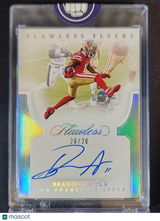 Brandon Aiyuk 2022 Panini Flawless 2021 Flawless Flyers Silver #FLY-BAI 20/20