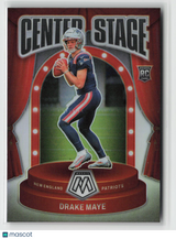 Drake Maye 2024 Panini Mosaic Center Stage Silver #11