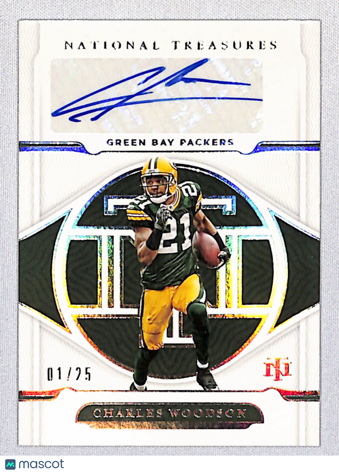 Charles Woodson 2021 Panini National Treasures Signatures Holo Silver #S-CW #/25