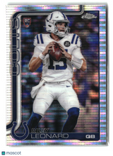 Riley Leonard 2025 Topps Chrome Pulsar Refractor #318