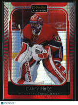 Carey Price 2021-22 O-Pee-Chee Platinum Red-Prism #10 #/199