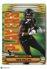 Nico Collins 2025 Topps Chrome Power Players Refractor #PP-30