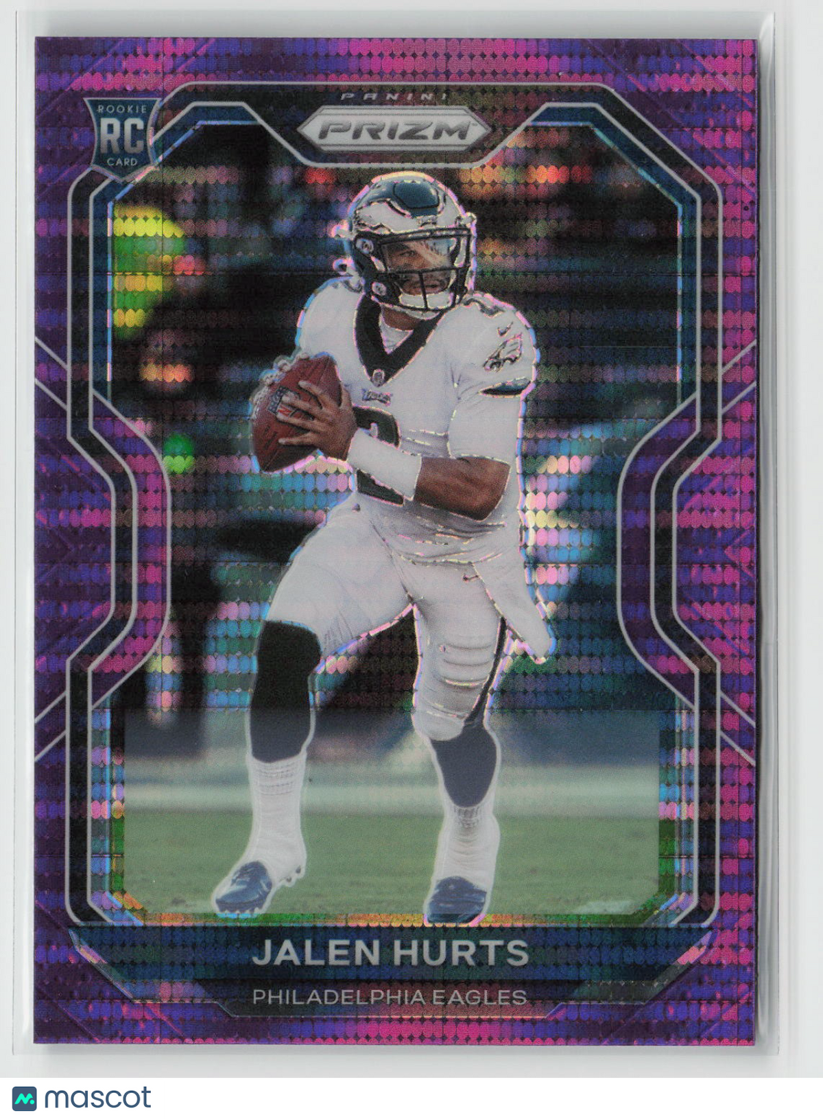 Jalen Hurts 2020 Panini Prizm Prizm Purple Pulsar #343