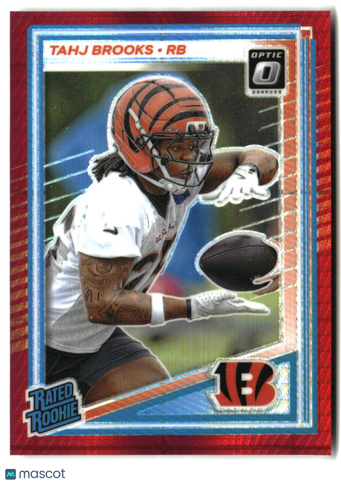 Tahj Brooks 2025 Donruss Optic Red Hyper #268
