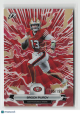 Brock Purdy 2025 Topps Resurgence Crimson Surge Refractor #86 #/199