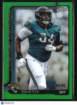 Maason Smith 2025 Topps Chrome Green Refractor #140 #/99