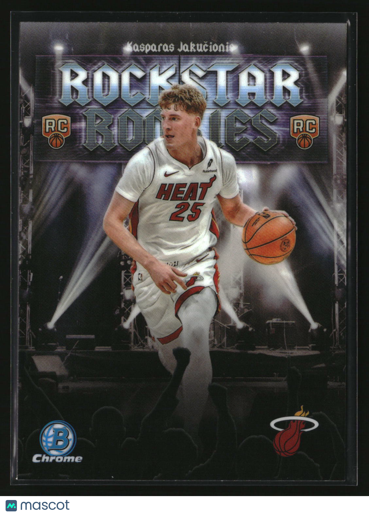Kasparas Jakucionis 2025-26 Bowman Rockstar Rookies Refractor #RR-20