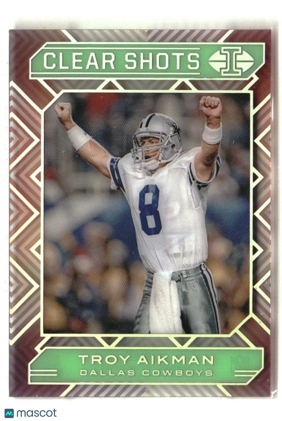 Troy Aikman 2020 Panini Illusions Clear Shots Emerald #19
