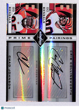 Cris Collinsworth / Chad Johnson 2007 Leaf Limited Prime Pairings Auto PP-11 /25