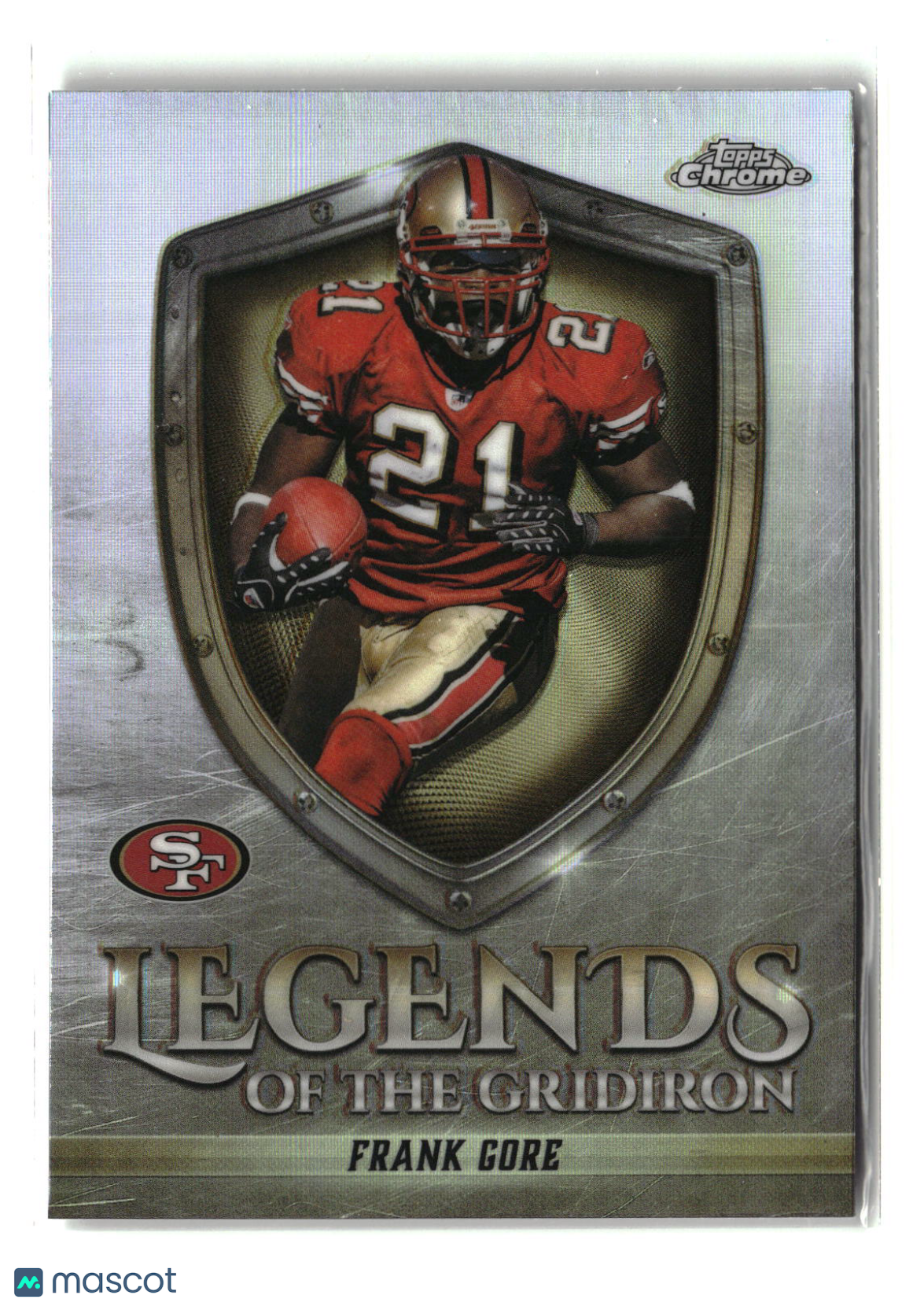 Frank Gore 2025 Topps Chrome Legends of the Gridiron Refractor #LOG-18