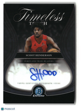 Scoot Henderson 2025-26 Bowman Timeless Touch Signatures #TTA-SH