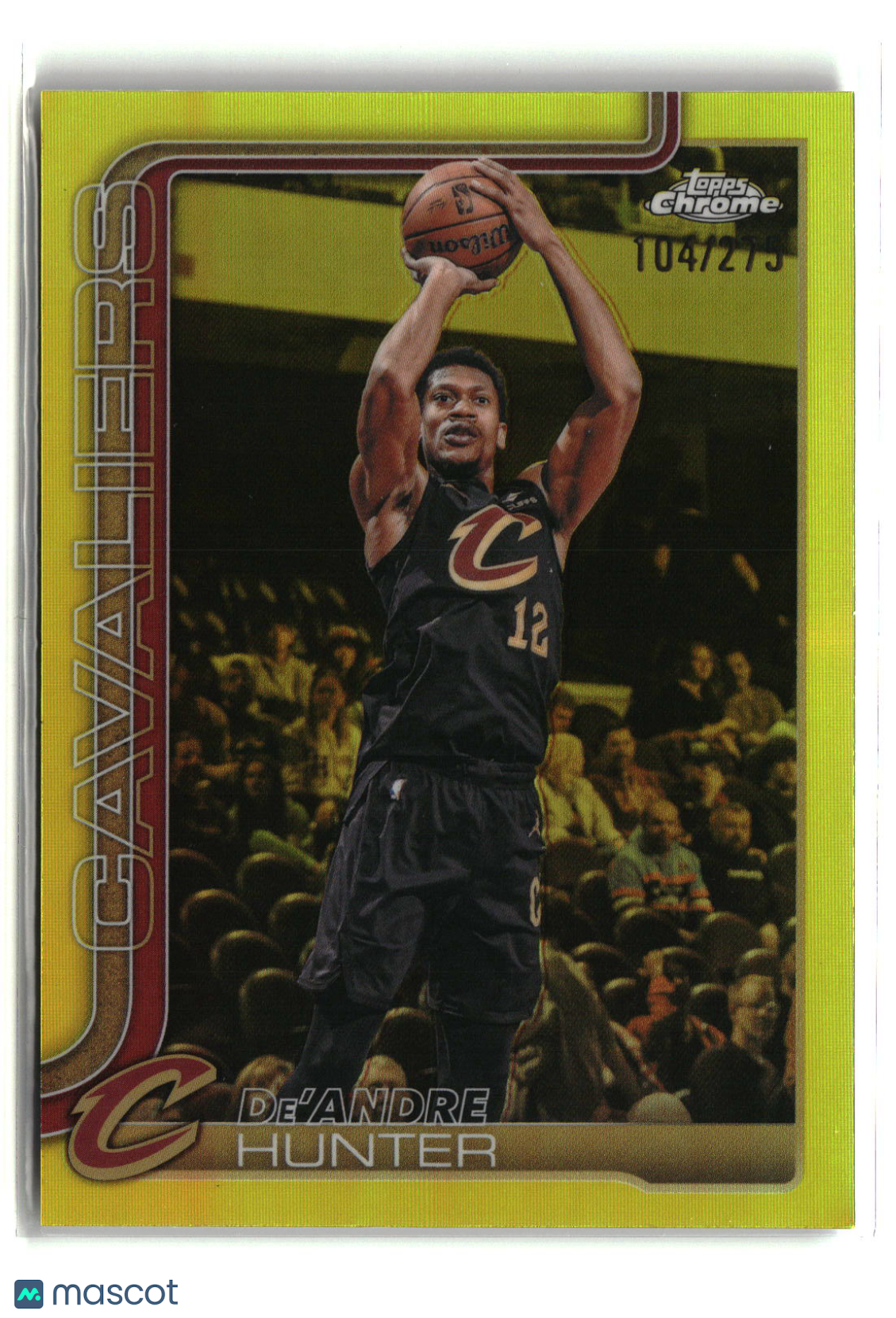 De’Andre Hunter 2025-26 Topps Chrome Update Yellow Refractor #74 #/275