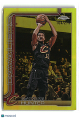 De’Andre Hunter 2025-26 Topps Chrome Update Yellow Refractor #74 #/275