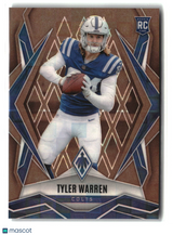 Tyler Warren 2025 Panini Phoenix Bronze Pandora Prizm #185 /125