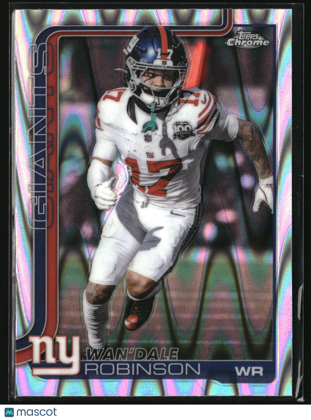 Wan'Dale Robinson 2025 Topps Chrome Ray Wave Refractor #227
