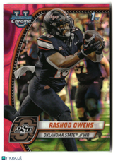 Rashod Owens 2024 Bowman University Chrome Pink Lava Refractor #151