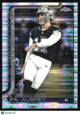 Brandon Aubrey 2025 Topps Chrome Pulsar Refractor #81