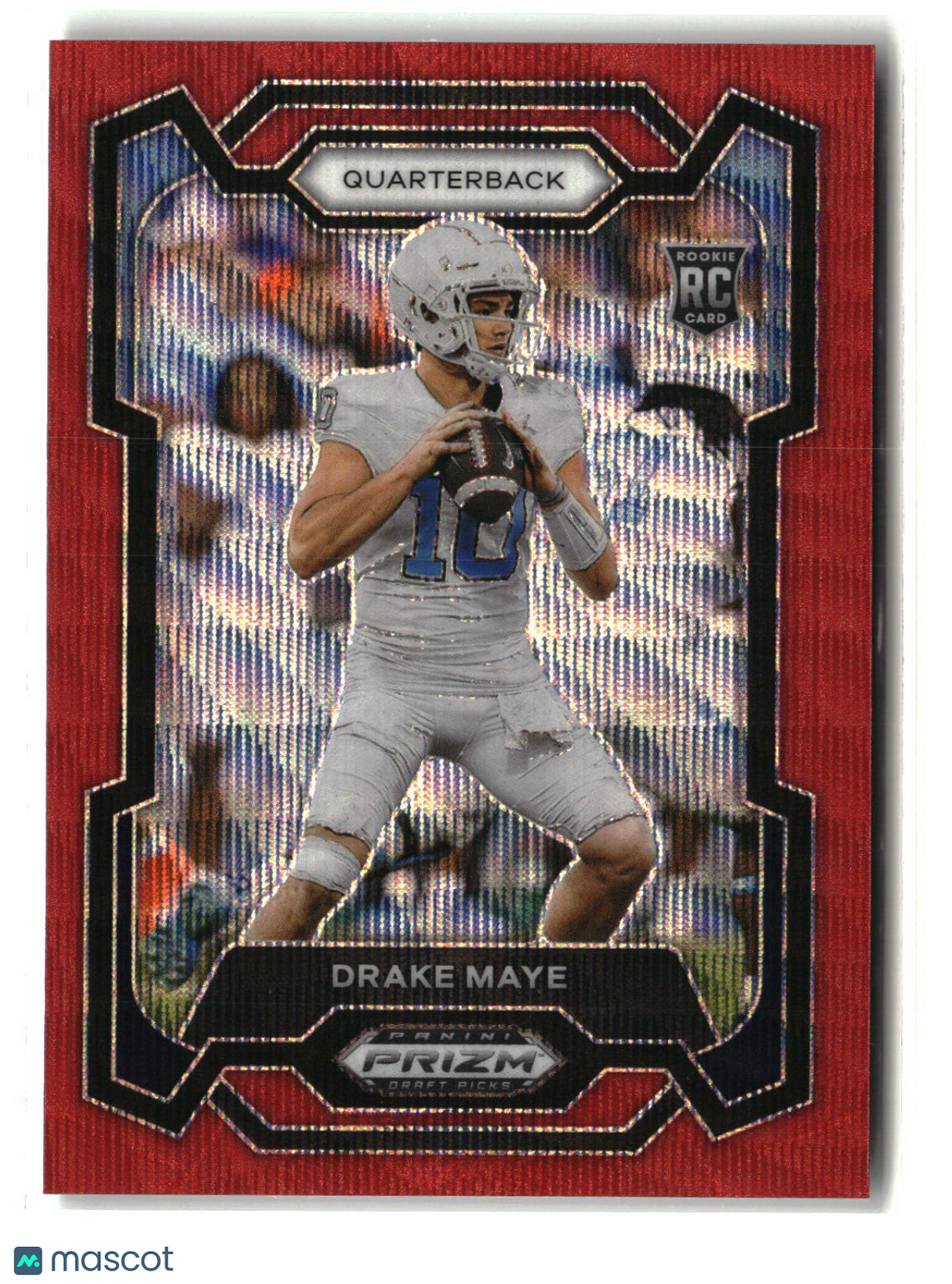 Drake Maye 2024 Panini Prizm Draft Picks Ruby Wave #103