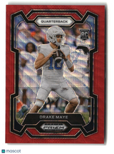 Drake Maye 2024 Panini Prizm Draft Picks Ruby Wave #103