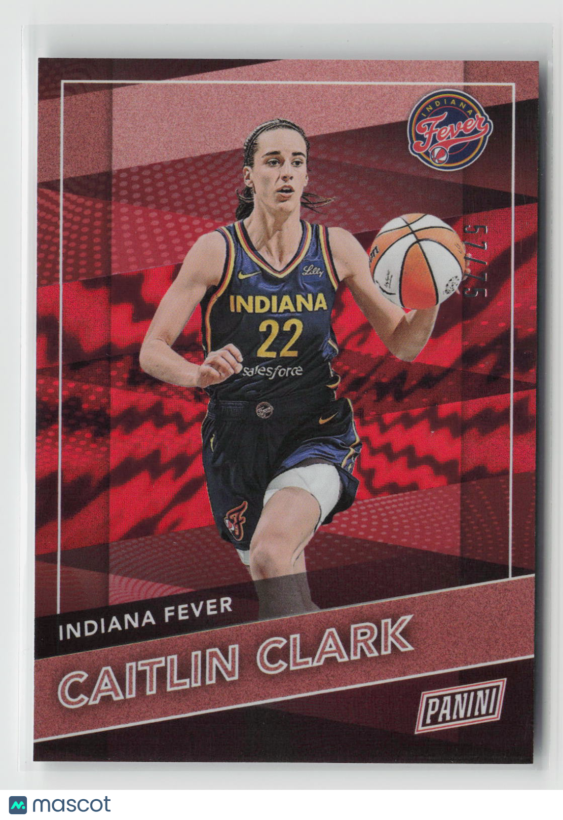 Caitlin Clark 2026 Panini National Convention Silver Redemption Red #6 #/75