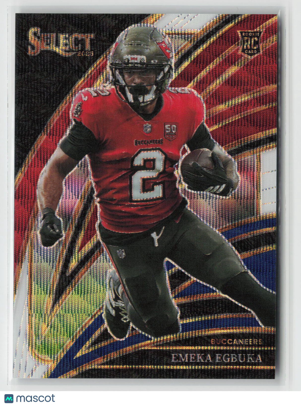 Emeka Egbuka 2025 Panini Select Tri-Color Prizm #237 #/249