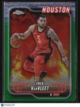 Fred VanVleet 2024-25 Topps Chrome Topps Green Refractor #137