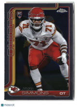Josh Simmons 2025 Topps Chrome #304